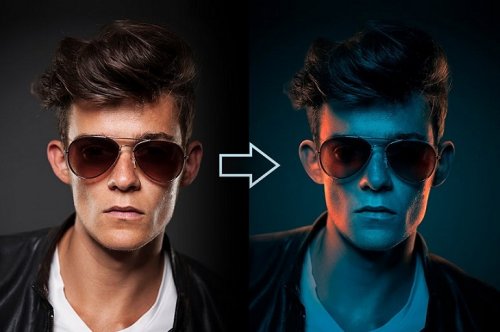 How to Fake Color-Gel Lighting in Photoshop!