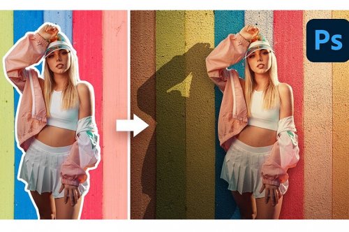 5 Steps to Make a Flat Background Look Realistic! - Photoshop Tutorial