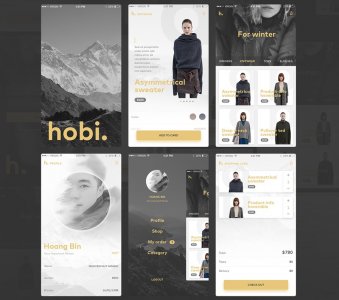 Hobi – Free Mobile App UI Kit