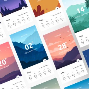 Weather App Cards