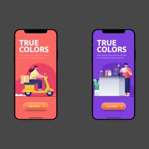 Life scene-space-illustration