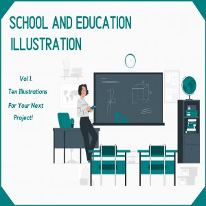 School and Education Illustration Kit