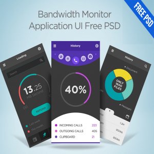 Bandwidth Monitor Application UI