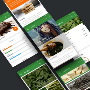 Material UI Kit: Cooking