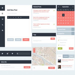 Blog Flat UI Kit
