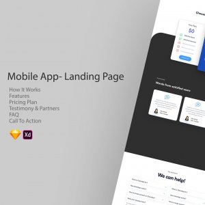 Mobile App - Landing Page