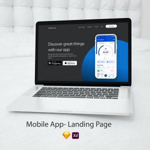 Mobile App - Landing Page