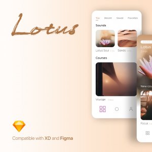 Lotus Meditation UI Kit