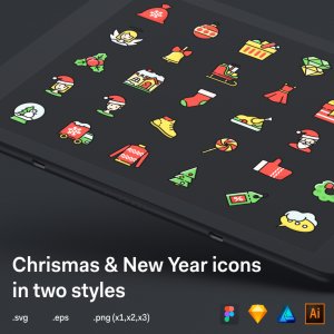 Christmas & New Year Icons