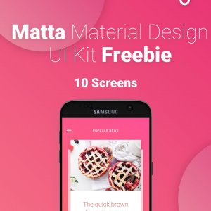 Matta Material UI Kit Freebie