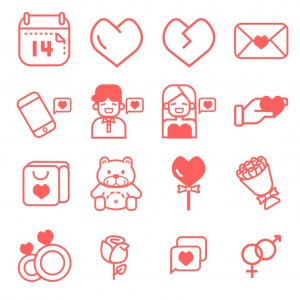 Valentines Day Icons