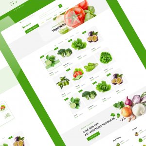 Organic Food Web UI Kit