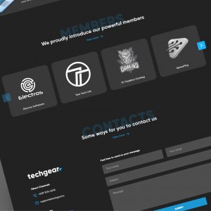 Techgear Landingpage