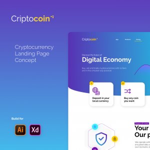 Cryptocoin Landing Page