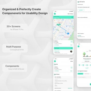 Multi Delivery Service iOS UI Kit