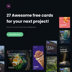 27 Awesome free UX-UI cards kit
