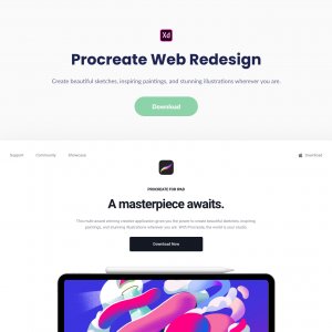 Procreate Web Redesign