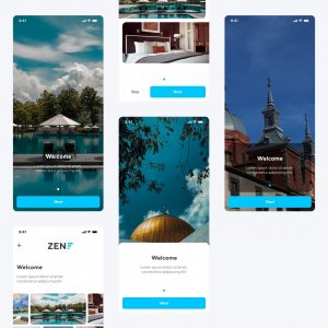 ZEN Mobile App Onboarding Screens UI Kit