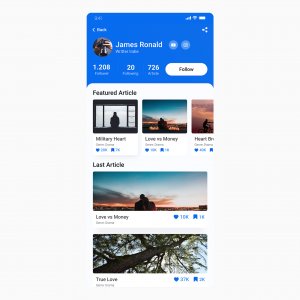 4 Screen Useer Profile - FREE