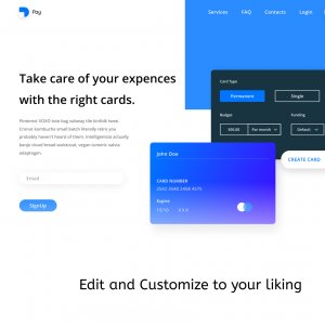 Card Landing Page