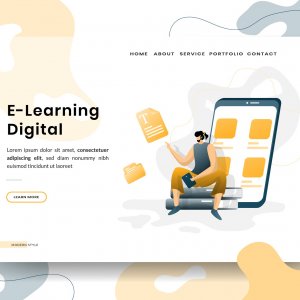 E-Learning Education Illustration