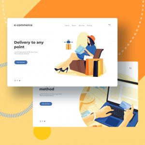 Illustrations set - E-commerce