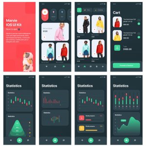 Marvie - Free iOS UI Kit for Sketch and Figma