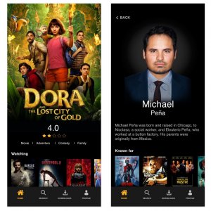 Photoplay Free UI Kit for Adobe XD