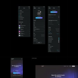 MusicBox Free UI Kit for Adobe XD