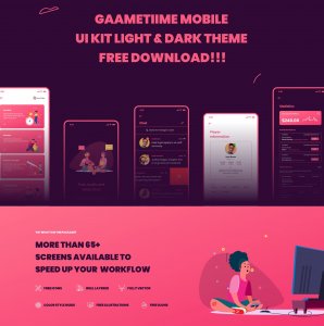 Gaametiime Free UI Kit for Figma