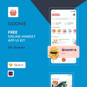 Goonie - Online Market UI Kit for Adobe XD and Sketch