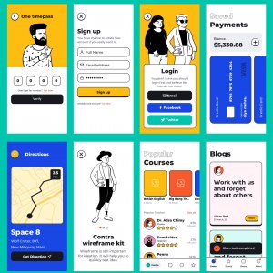 Contra - Open Source Wireframe Kit