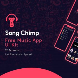 Song Chimp - Free Music App for Adobe XD