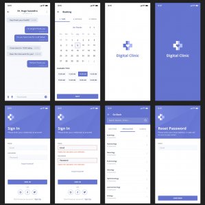 Digital Clinic Free UI Kit for Sketch