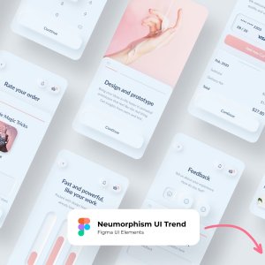 Skeuomorphic Elements for Figma