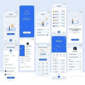 Whollet Crypto Wallet Free UI Kit
