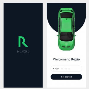 Roxio - Free Taxi App for Adobe Xd