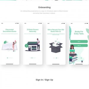 Book Grocer UI Kit for Adobe XD