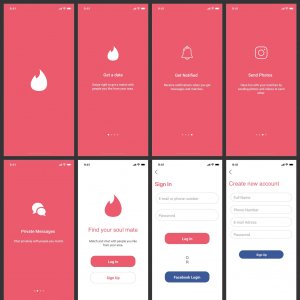 Dating App UI Kit for Sketch