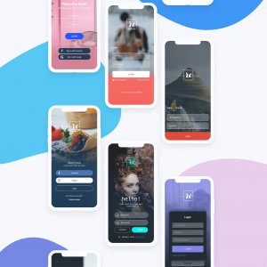 Login UI Kit for Adobe XD