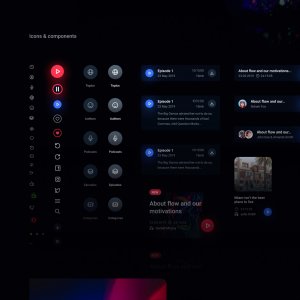 pcast - Podcast App for Figma