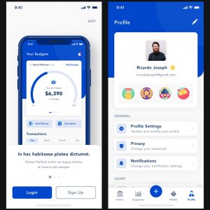 Busines - Bank App for Sketch
