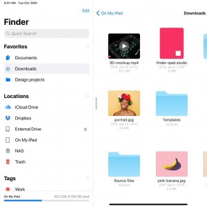 Finder for iPad Concept