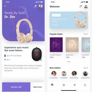 Shopping App Free UI Kit
