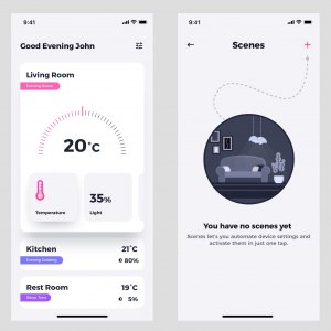 Smart Home UI Kit for Sketch
