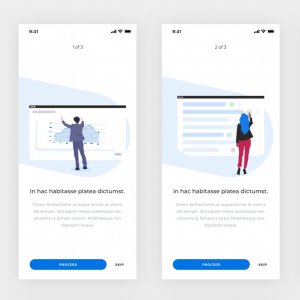 Mobile App Onboarding Screens