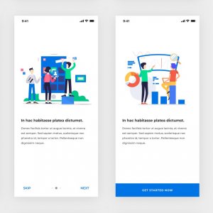 Mobile App Onboarding Screens