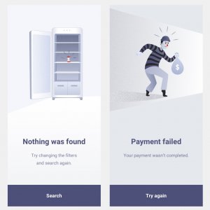 Empty States Illustrations for Sketch