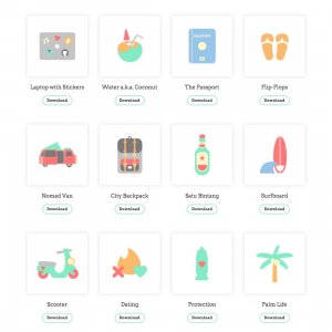 Digital Nomad Starter Icon Pack