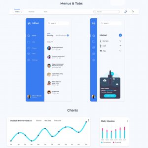 XdDash - Free Dashboard UI Kit for Adobe XD